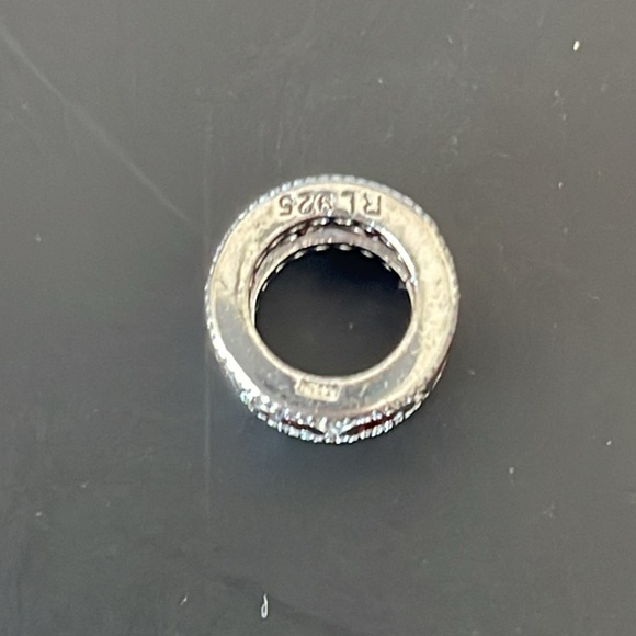 Charmed Memories Red & Clear CZ sterling silver compatible w/Pandora - Picture 2 of 2